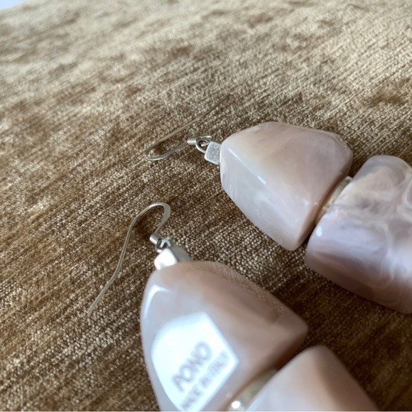 New Pono By Joan Goodman Resin Drop Earrings - Picture 3 of 5